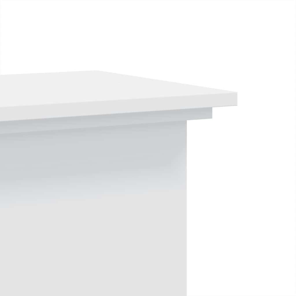 plantestativ 33x33x80 cm konstrueret træ hvid