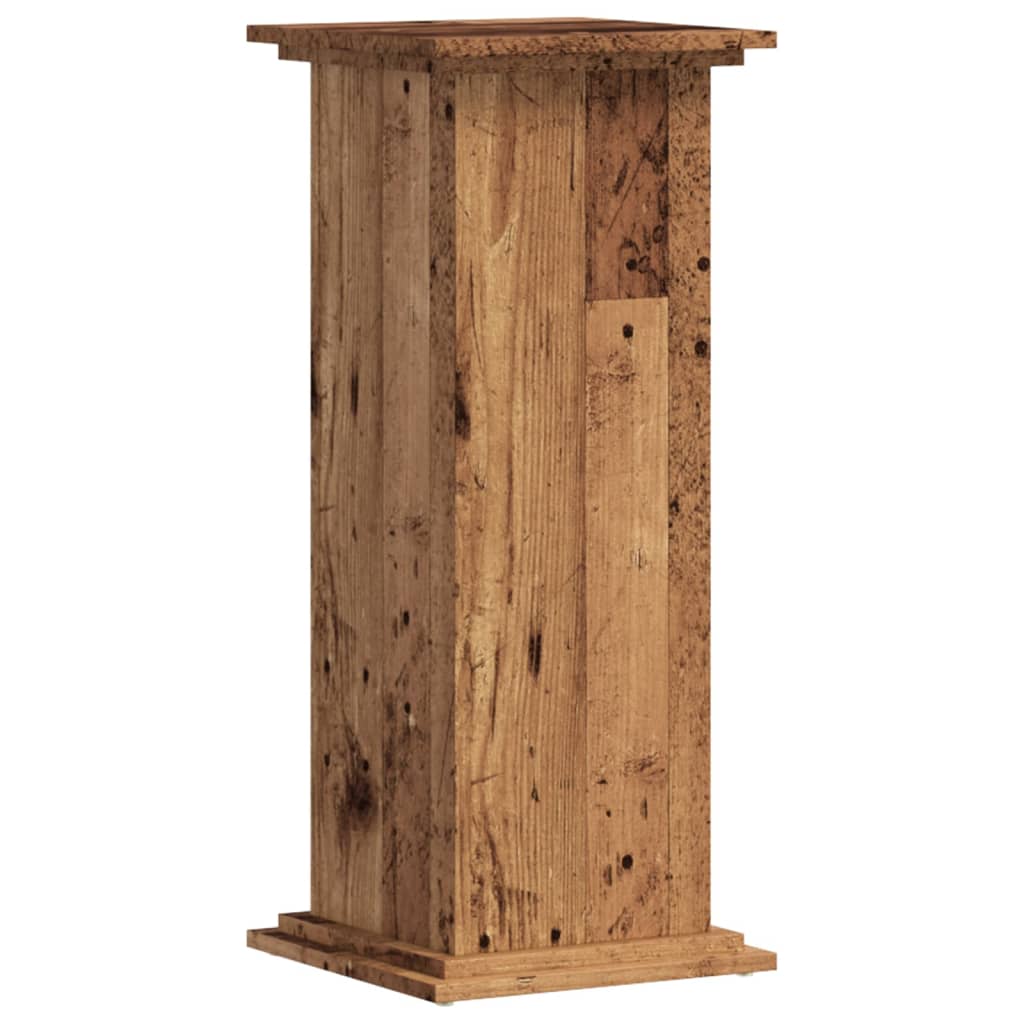 Planteholder Gammelt træ 33 x 33 x 80 cm Konstrueret træ