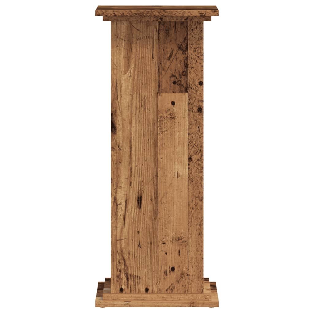Planteholder Gammelt træ 33 x 33 x 80 cm Konstrueret træ