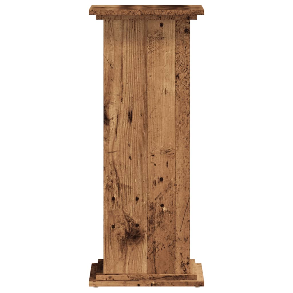 Planteholder Gammelt træ 33 x 33 x 80 cm Konstrueret træ