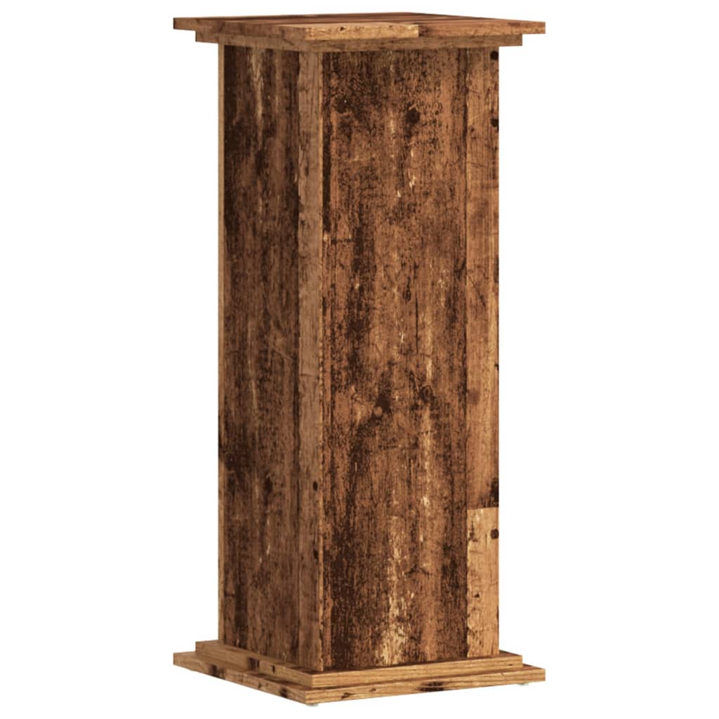 Planteholder Gammelt træ 33 x 33 x 80 cm Konstrueret træ