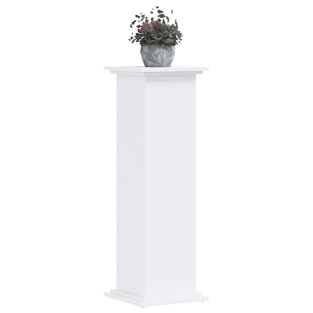 plantestativ 33x33x100 cm konstrueret træ hvid