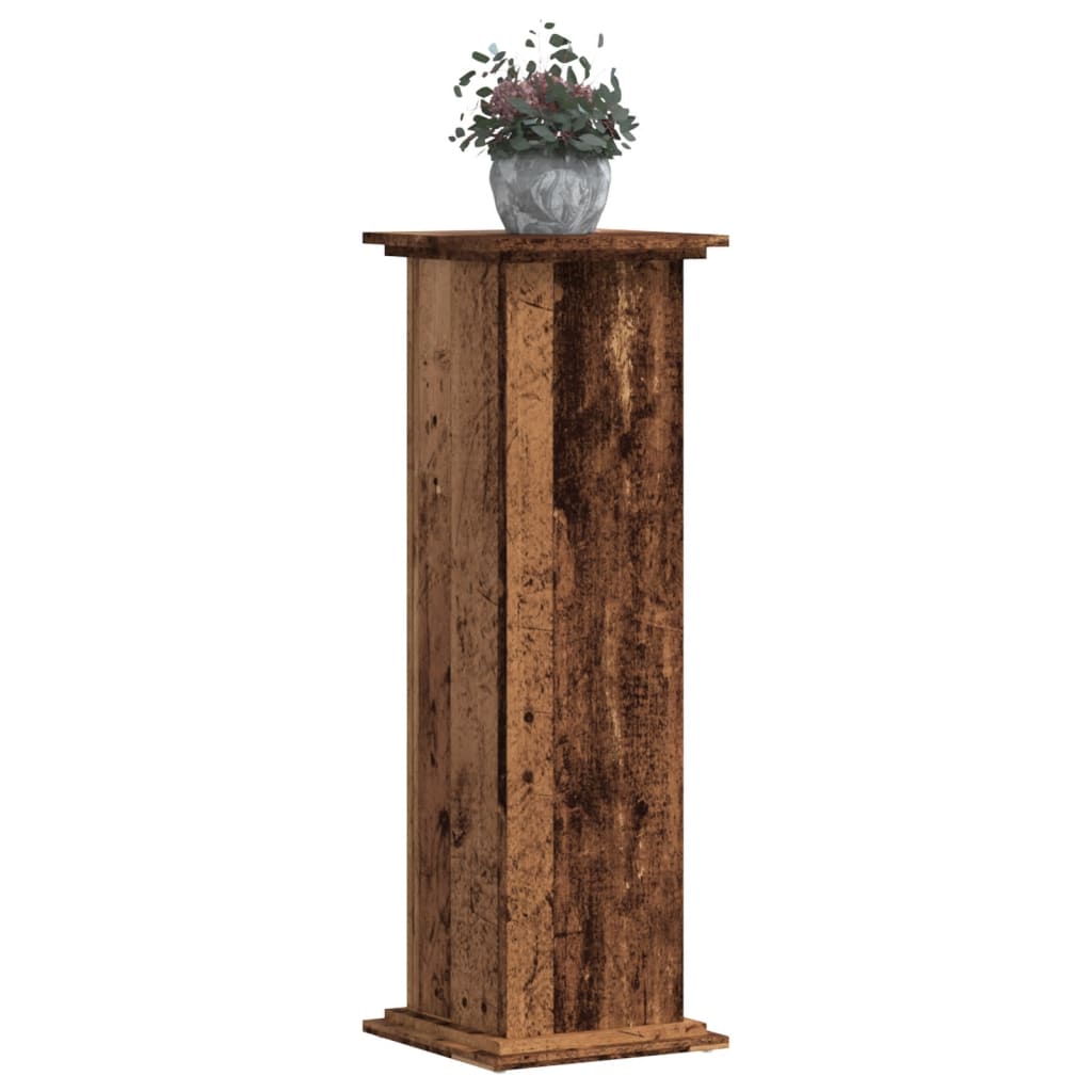 Planteholder Gammelt træ 33 x 33 x 100 cm Konstrueret træ