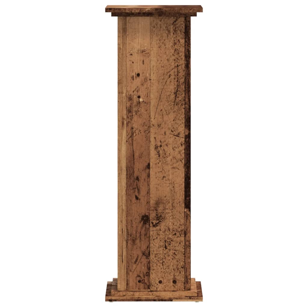 Planteholder Gammelt træ 33 x 33 x 100 cm Konstrueret træ