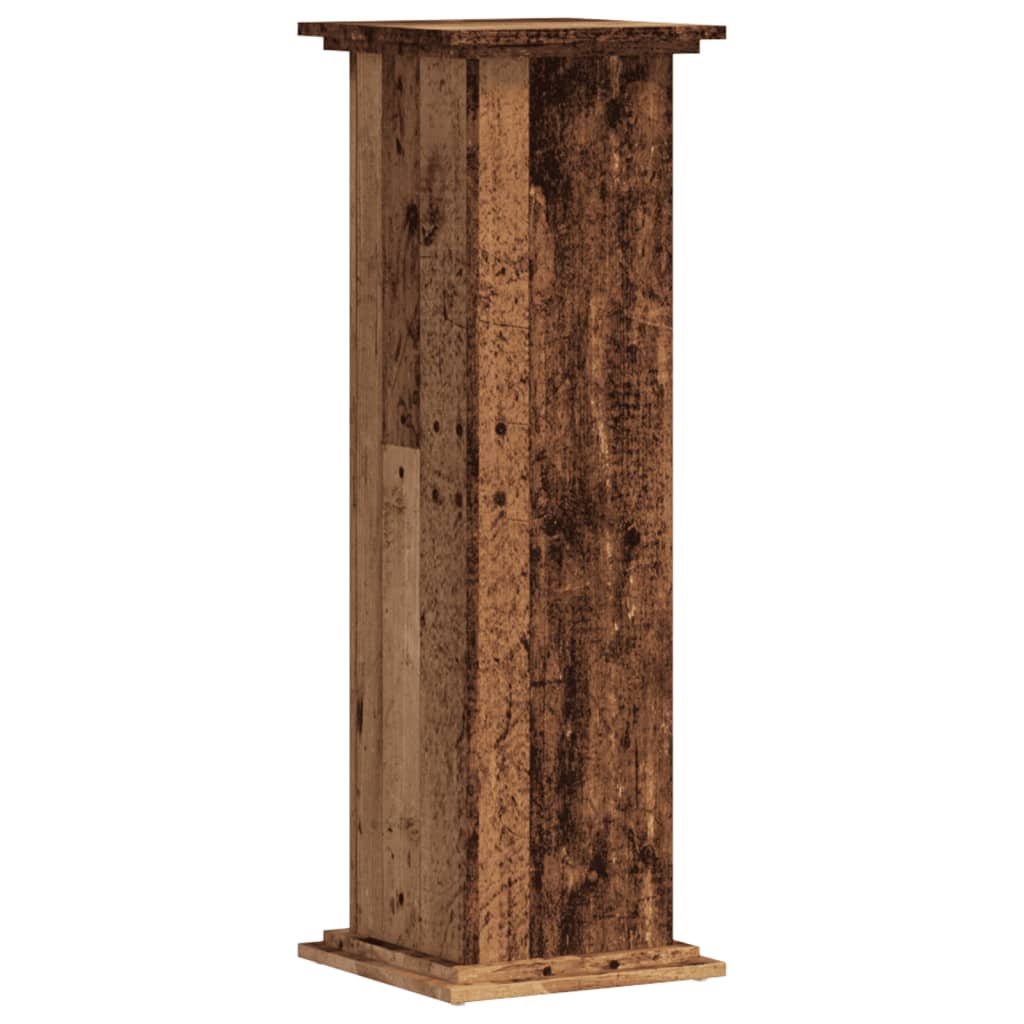 Planteholder Gammelt træ 33 x 33 x 100 cm Konstrueret træ