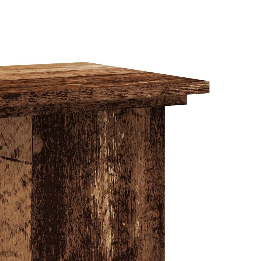 Planteholder Gammelt træ 33 x 33 x 100 cm Konstrueret træ