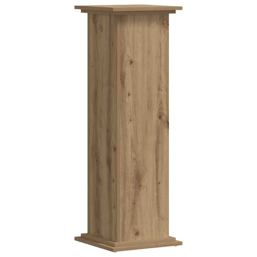 plantestativ 33x33x100 cm konstrueret træ gammelt egetræslook
