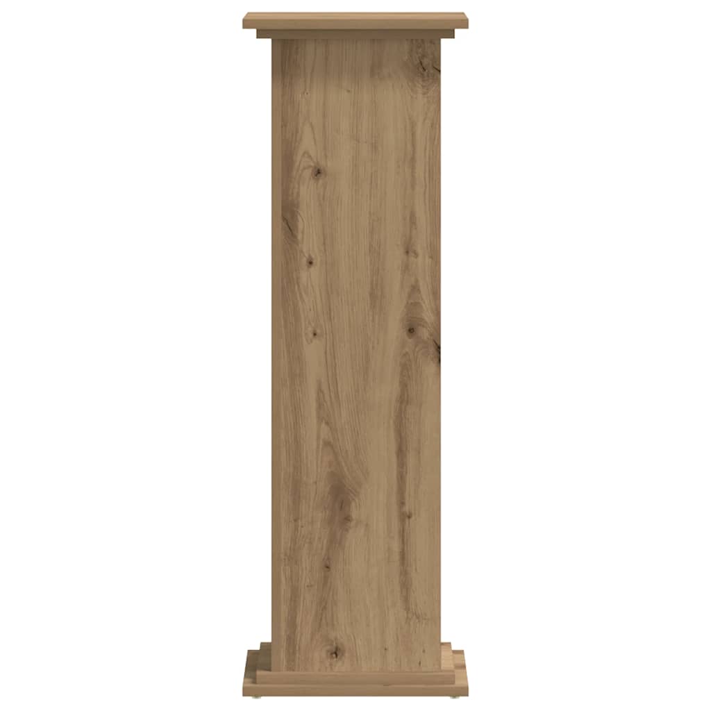 plantestativ 33x33x100 cm konstrueret træ gammelt egetræslook
