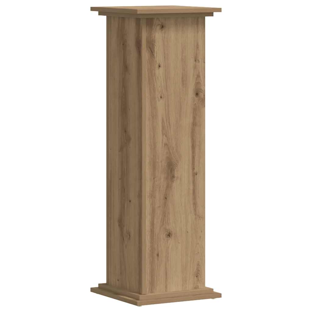 plantestativ 33x33x100 cm konstrueret træ gammelt egetræslook