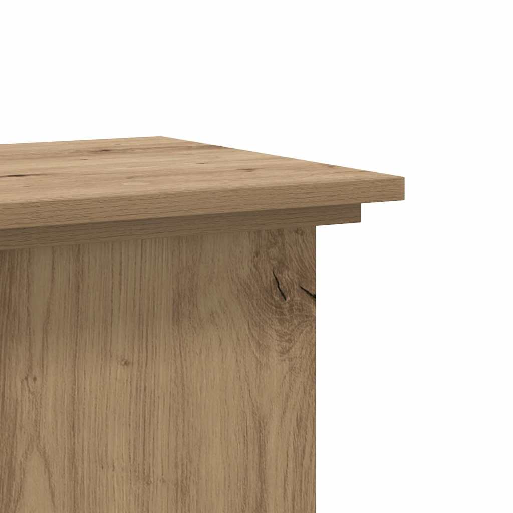 plantestativ 33x33x100 cm konstrueret træ gammelt egetræslook