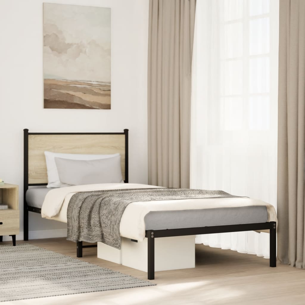 sengeramme uden madras 75x190 cm metal sonoma-eg