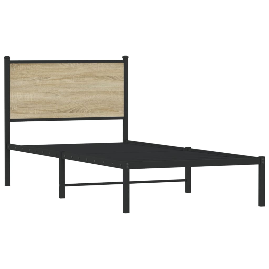 sengeramme uden madras 80x200 cm metal sonoma-eg