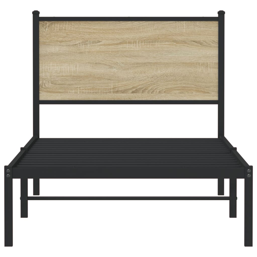 sengeramme uden madras 80x200 cm metal sonoma-eg