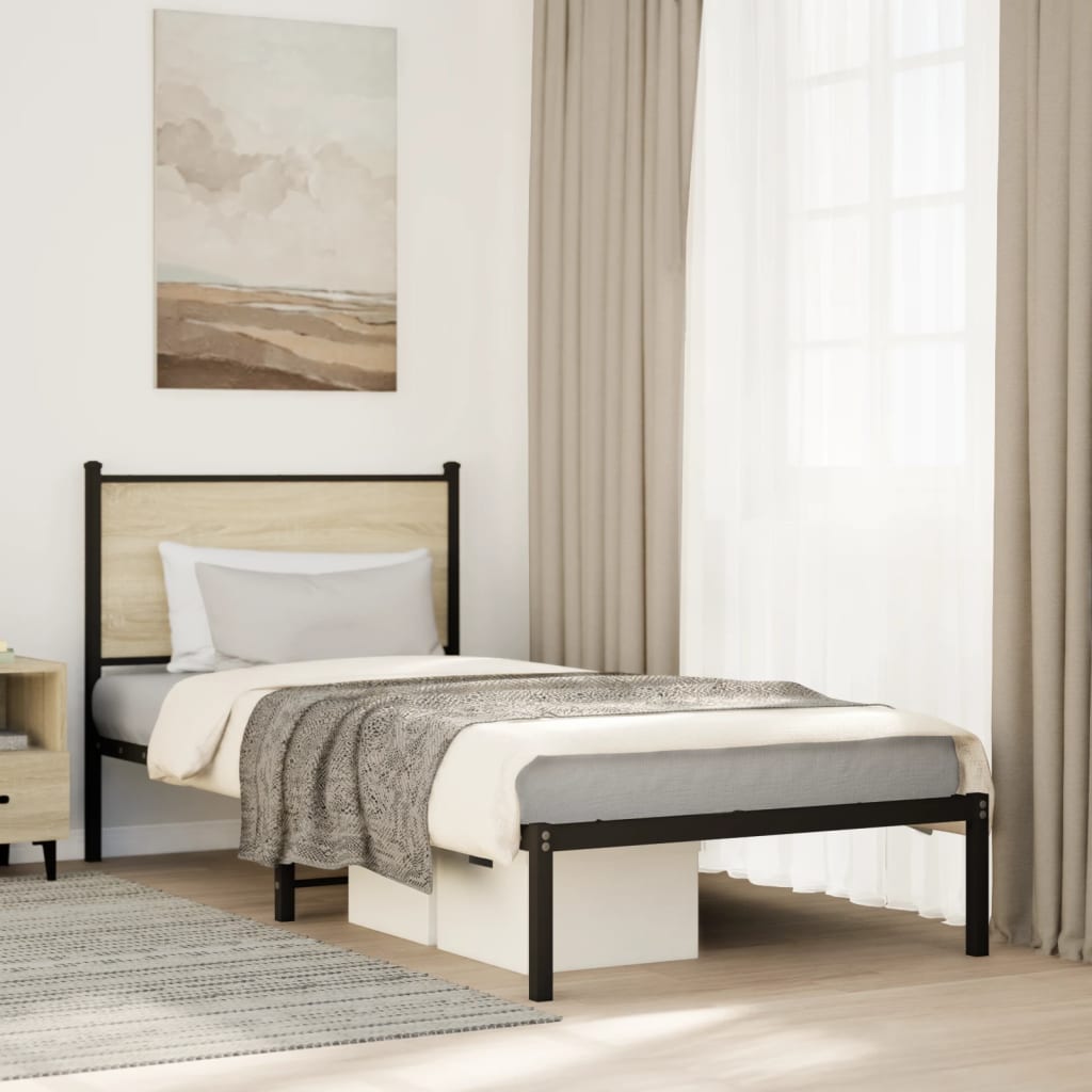 sengeramme uden madras 80x200 cm metal sonoma-eg