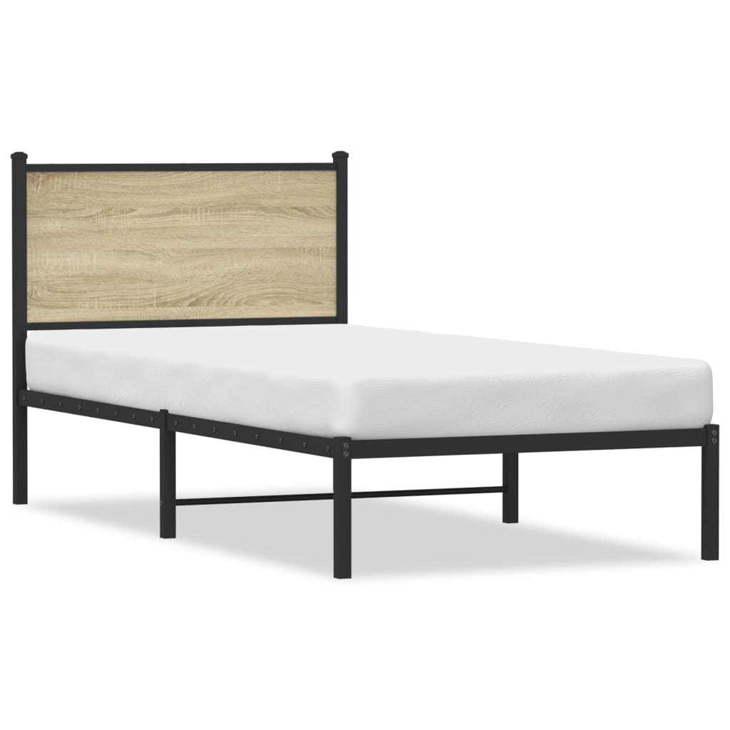 sengeramme uden madras 90x190 cm metal sonoma-eg