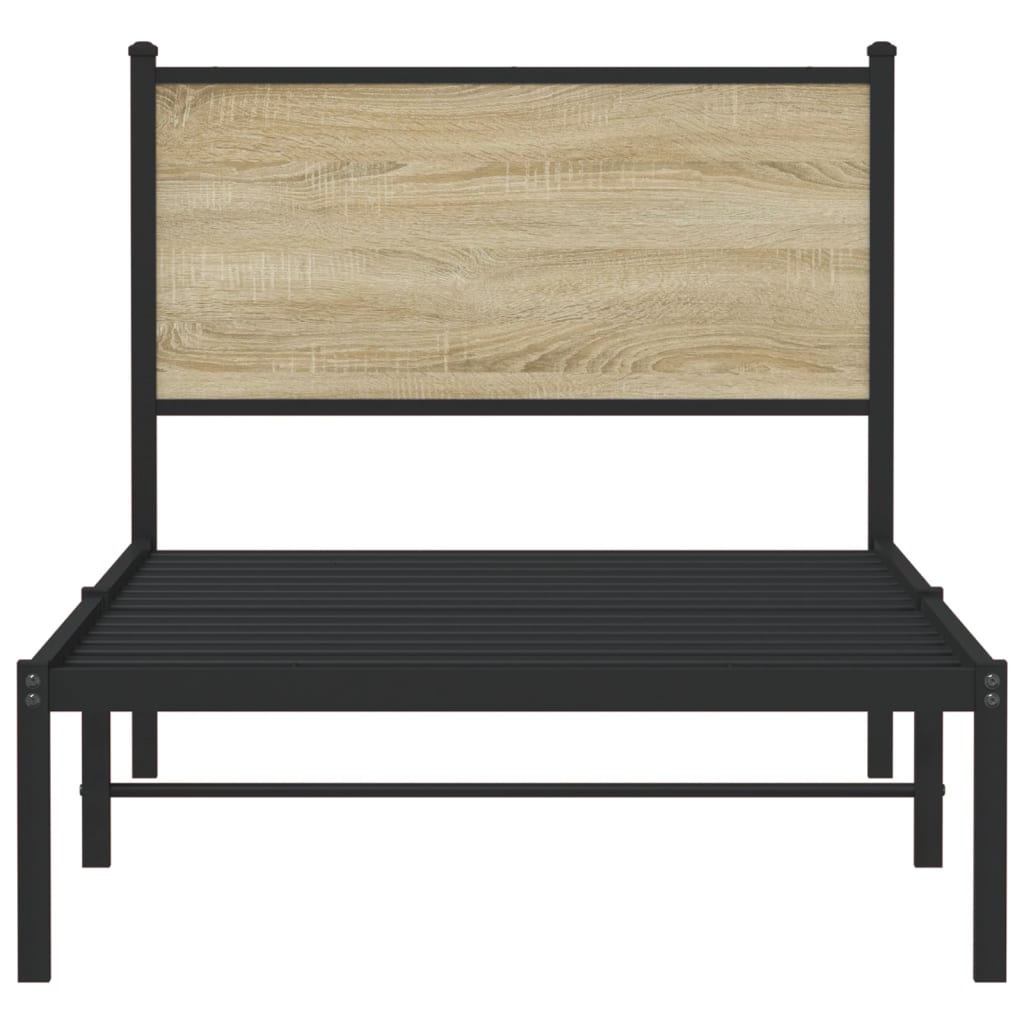 sengeramme uden madras 90x190 cm metal sonoma-eg
