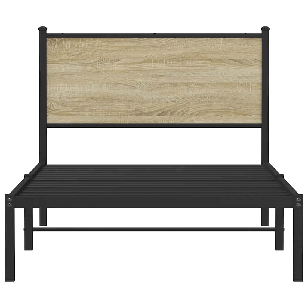 sengeramme uden madras 100x190 cm metal sonoma-eg