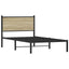 sengeramme uden madras 100x200 cm metal sonoma-eg