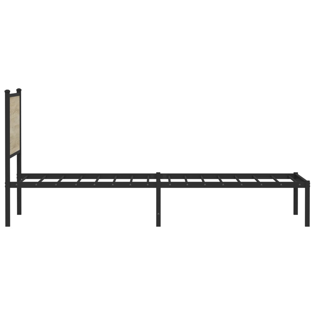 sengeramme uden madras 100x200 cm metal sonoma-eg