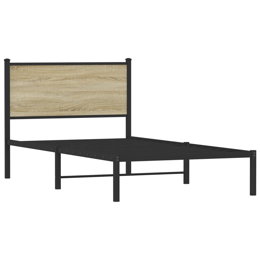 sengeramme uden madras 107x203 cm metal sonoma-eg