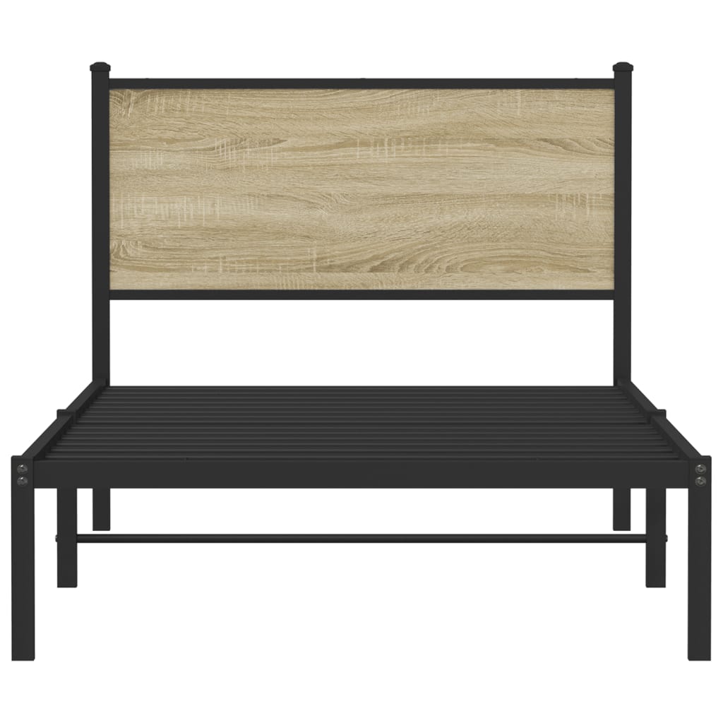 sengeramme uden madras 107x203 cm metal sonoma-eg
