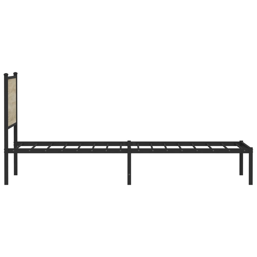 sengeramme uden madras 107x203 cm metal sonoma-eg