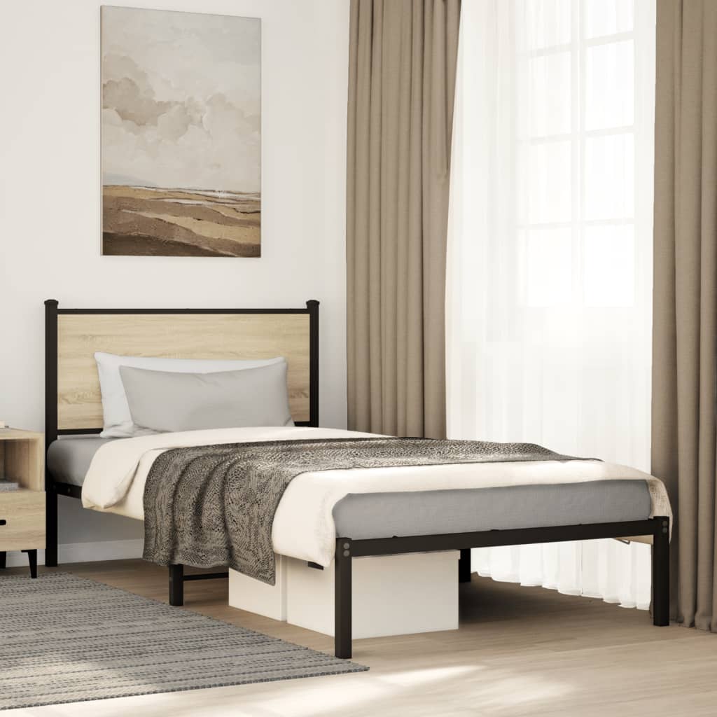 sengeramme uden madras 107x203 cm metal sonoma-eg