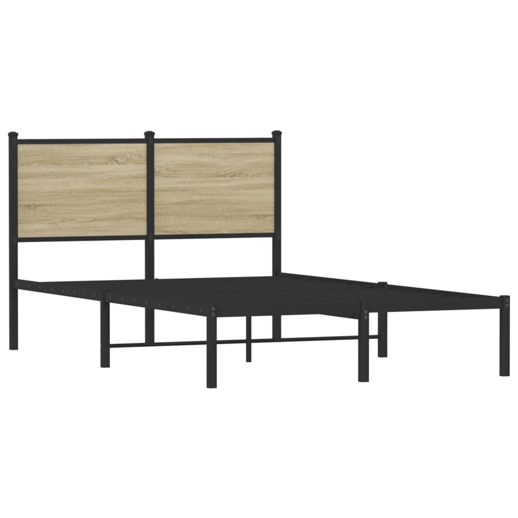 sengeramme uden madras 120x200 cm metal sonoma-eg