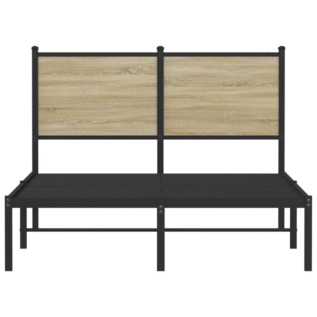sengeramme uden madras 120x200 cm metal sonoma-eg