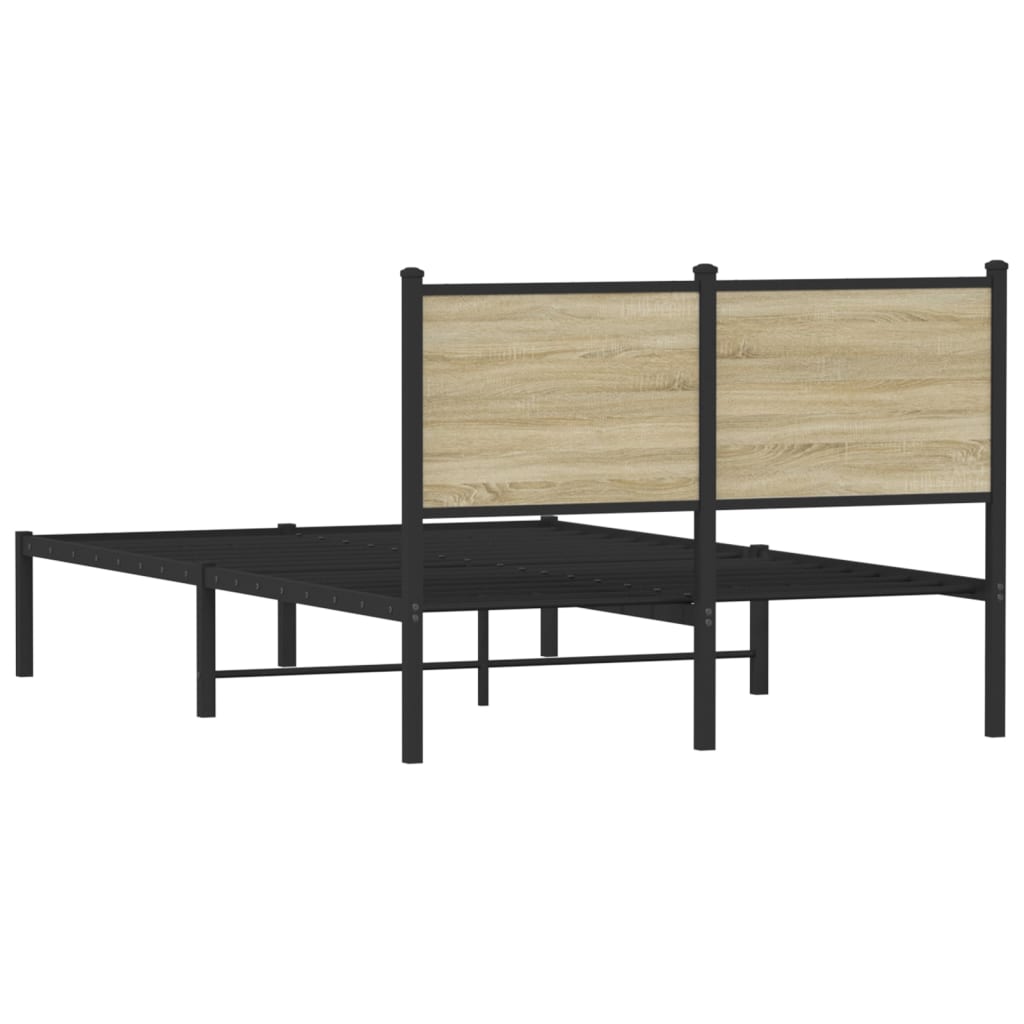 sengeramme uden madras 120x200 cm metal sonoma-eg