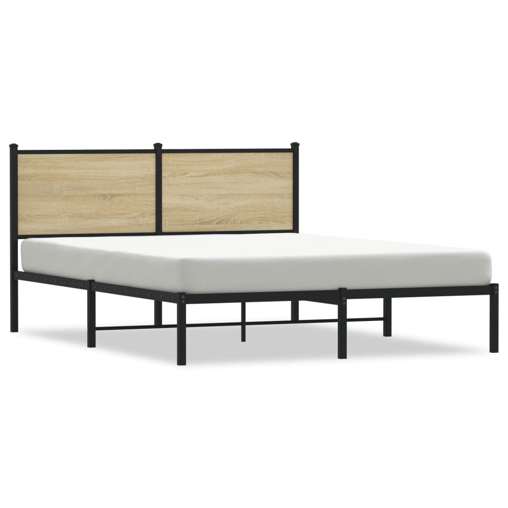 sengeramme uden madras 140x190 cm metal sonoma-eg