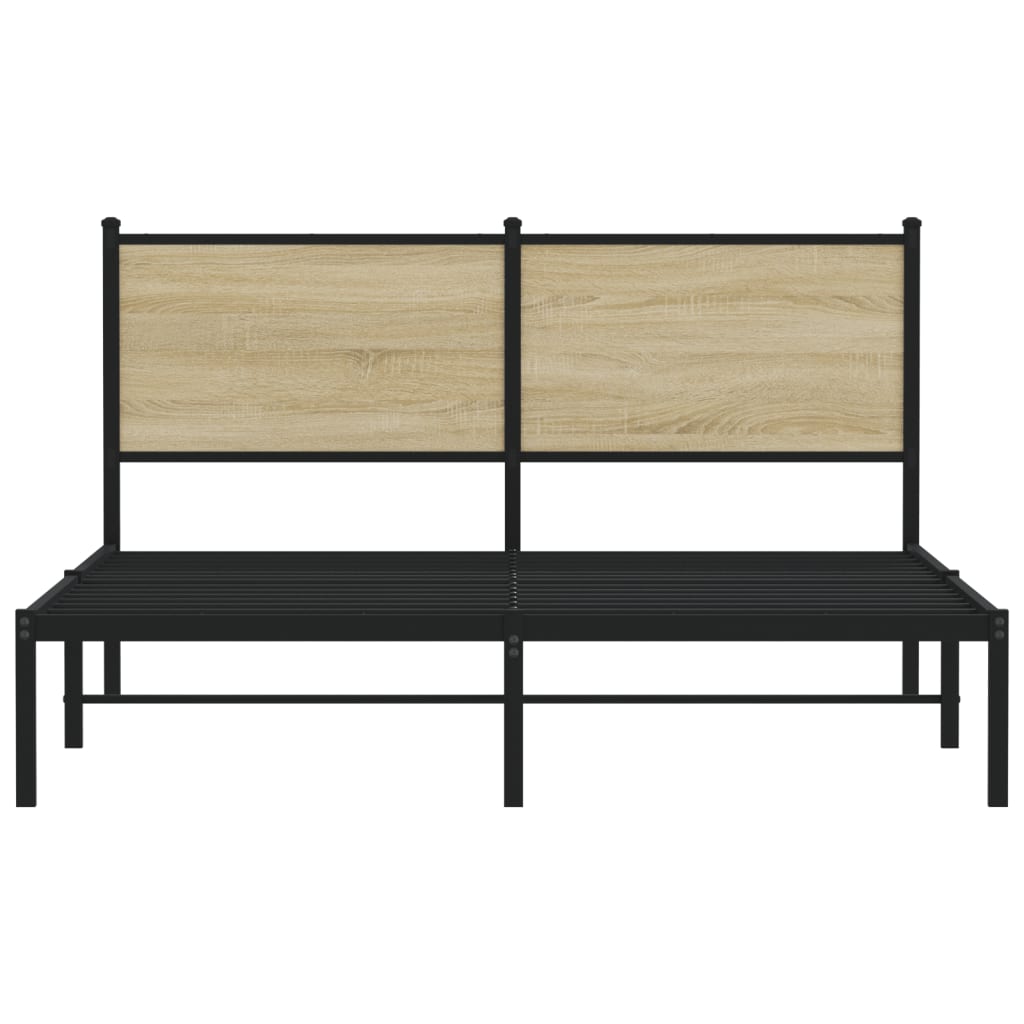sengeramme uden madras 140x190 cm metal sonoma-eg