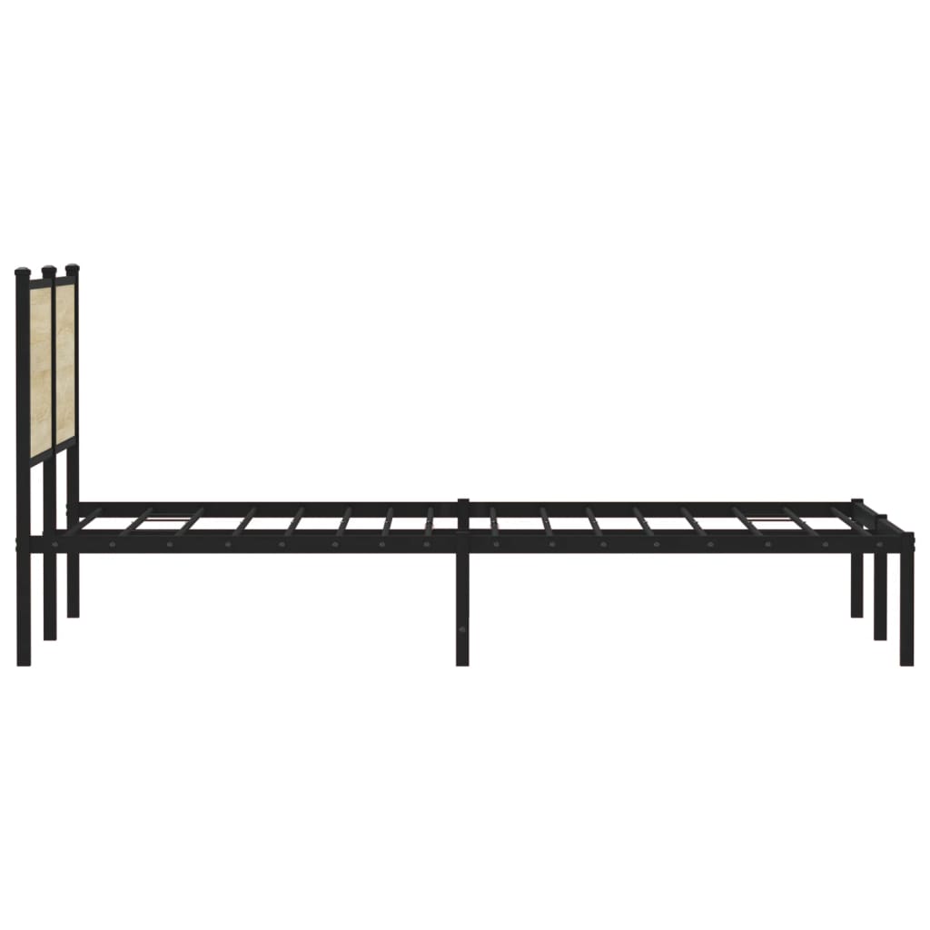sengeramme uden madras 140x190 cm metal sonoma-eg