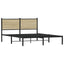 sengeramme uden madras 150x200 cm metal sonoma-eg