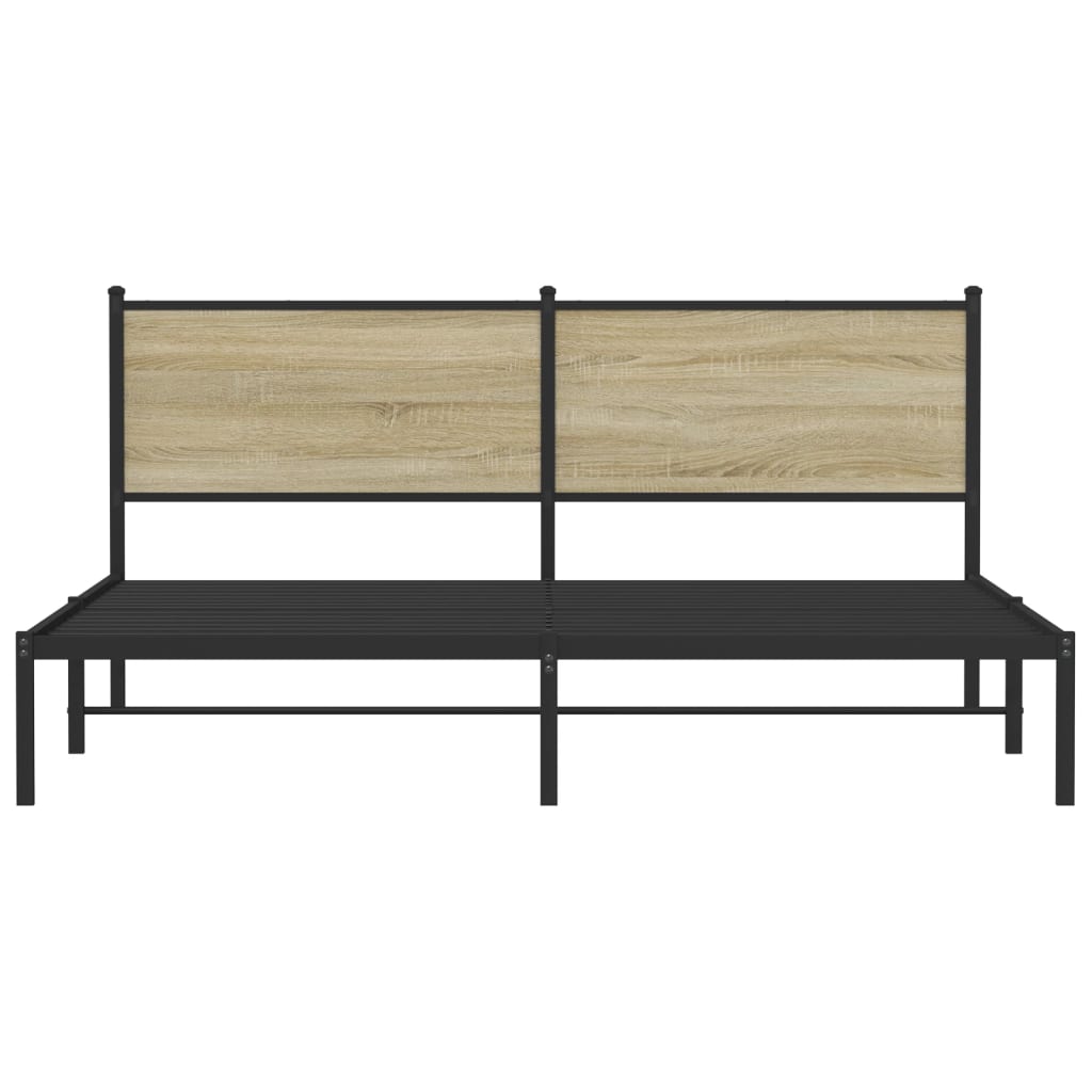 sengeramme uden madras 160x200 cm metal sonoma-eg