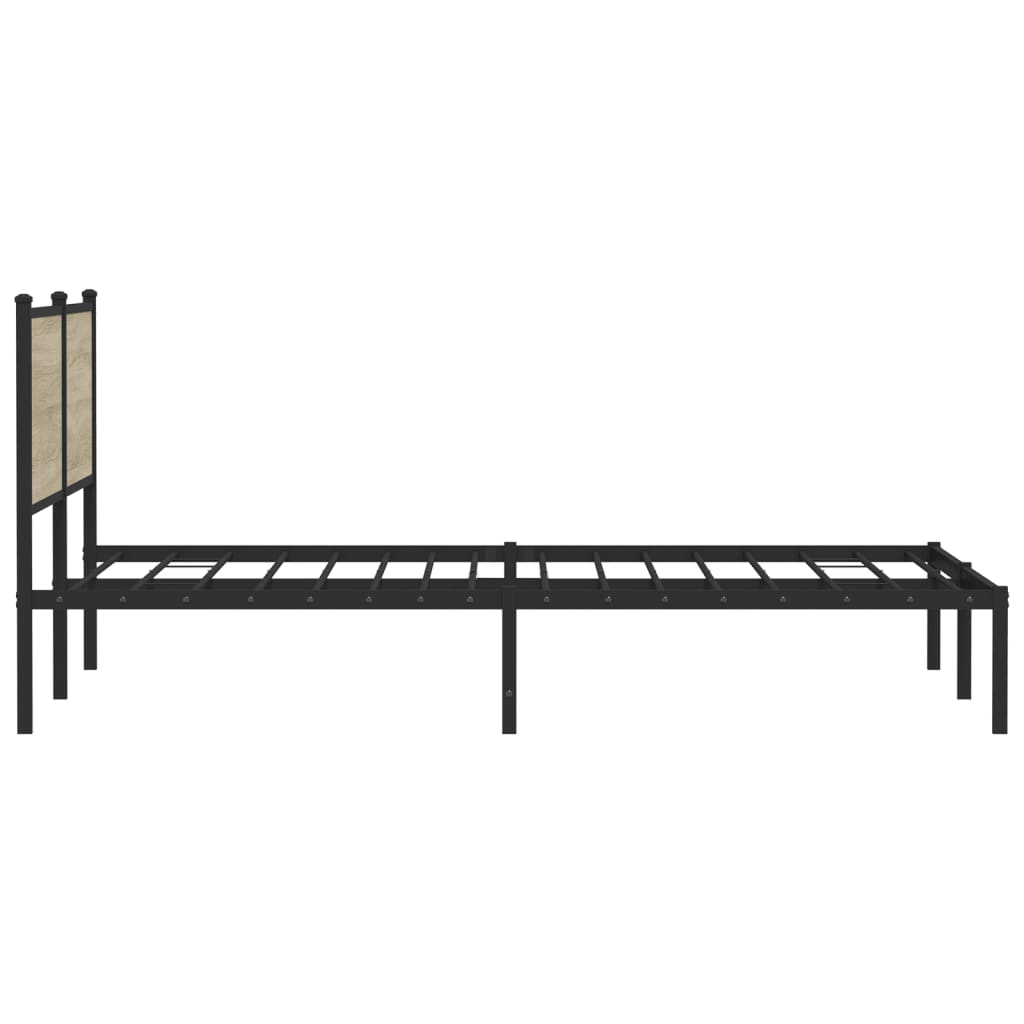 sengeramme uden madras 160x200 cm metal sonoma-eg