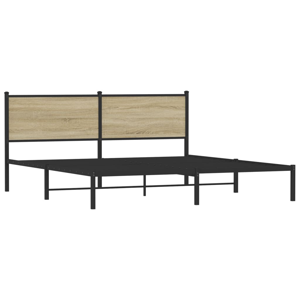 sengeramme uden madras 183x213 cm metal sonoma-eg