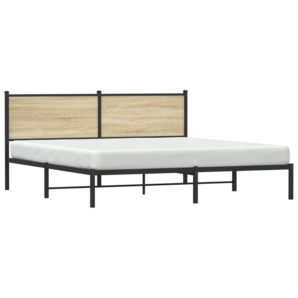 sengeramme uden madras 183x213 cm metal sonoma-eg