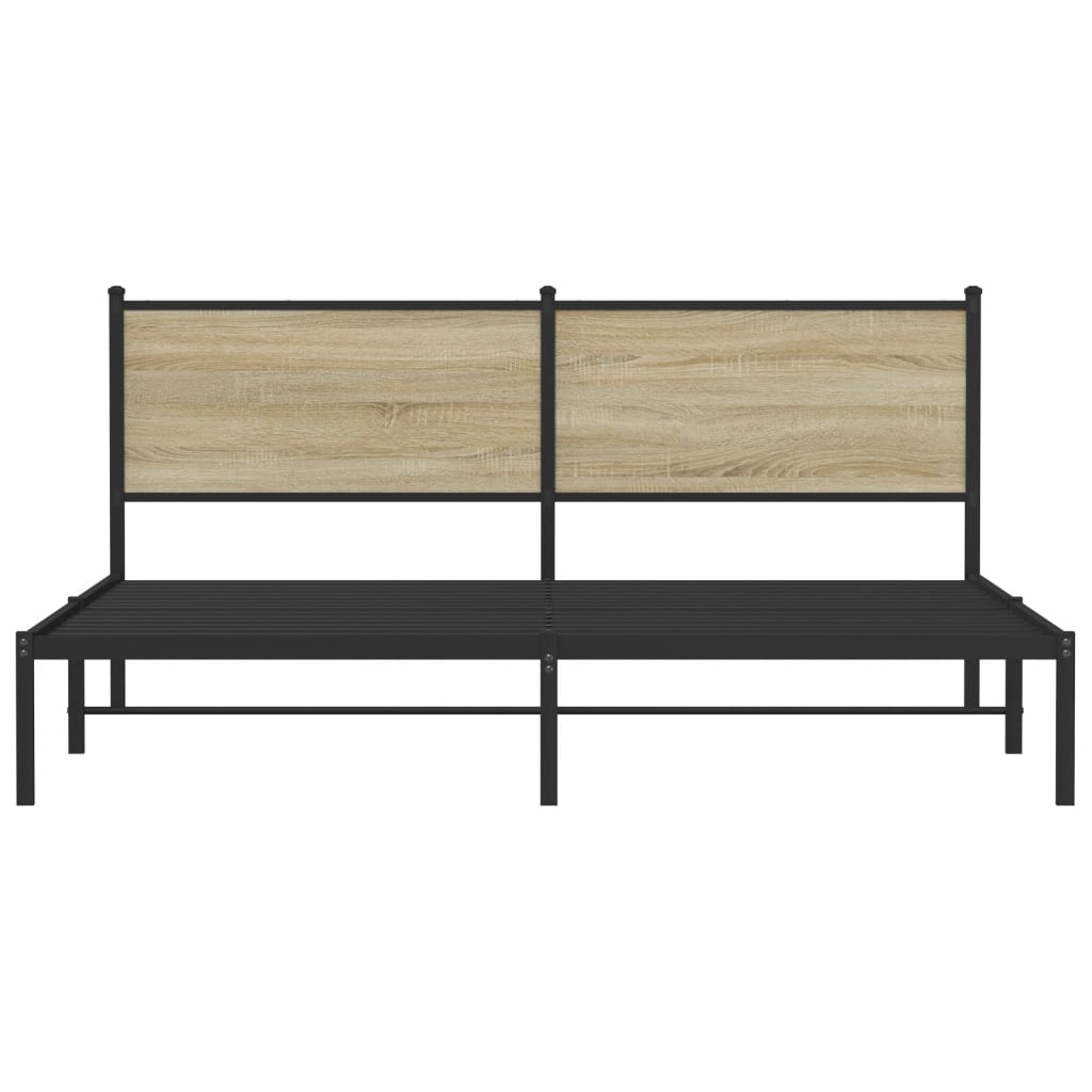 sengeramme uden madras 183x213 cm metal sonoma-eg