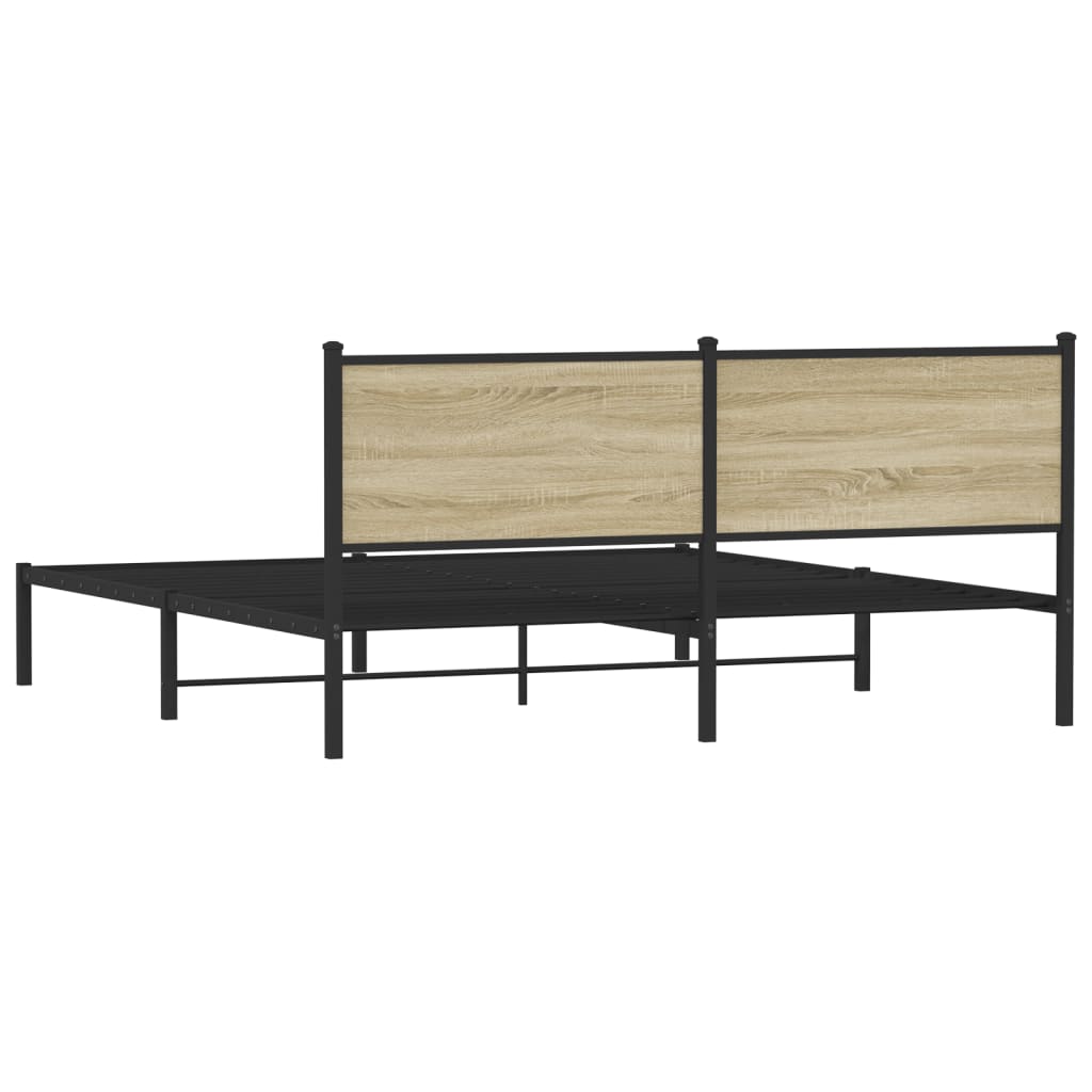 sengeramme uden madras 183x213 cm metal sonoma-eg