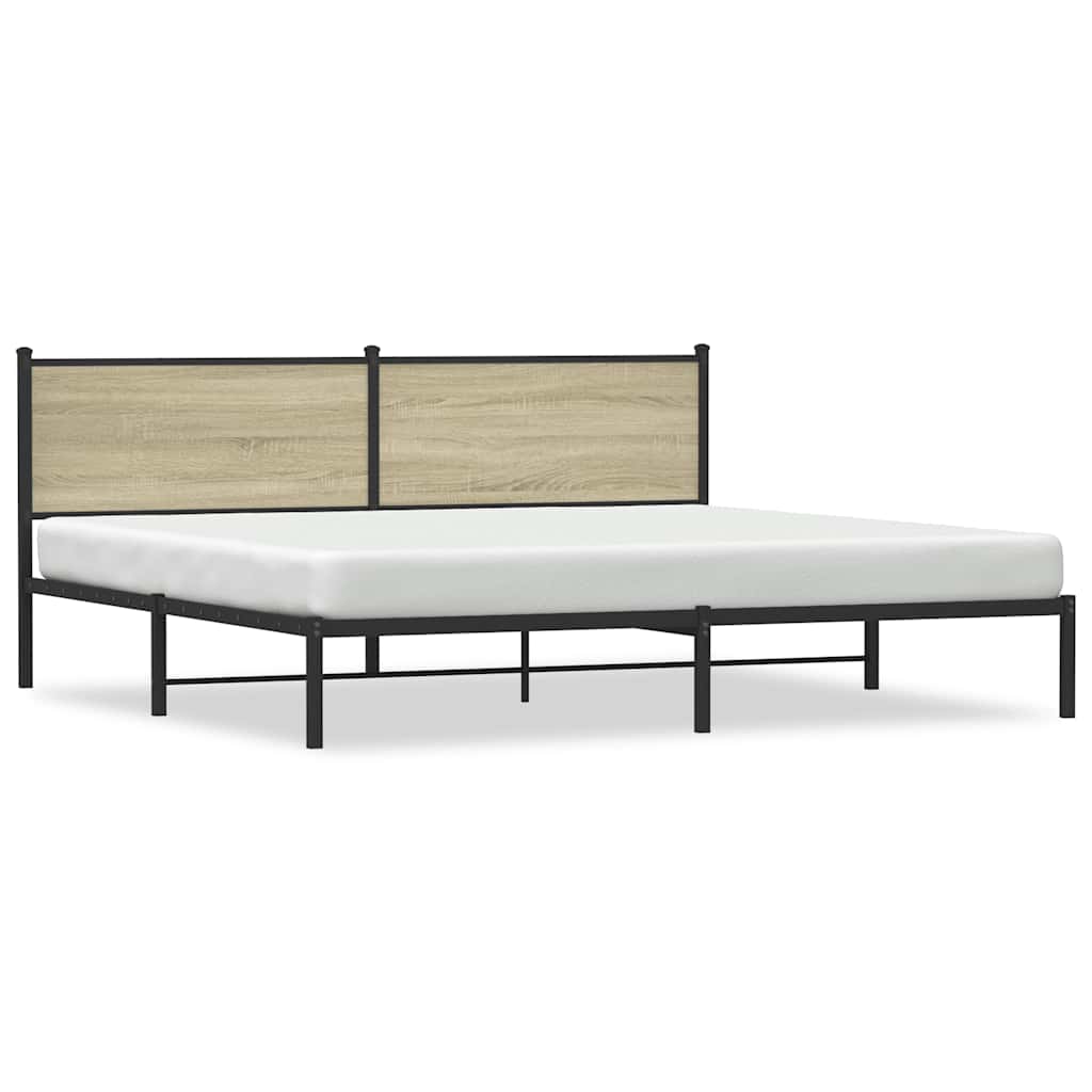sengeramme uden madras 193x203 cm metal sonoma-eg