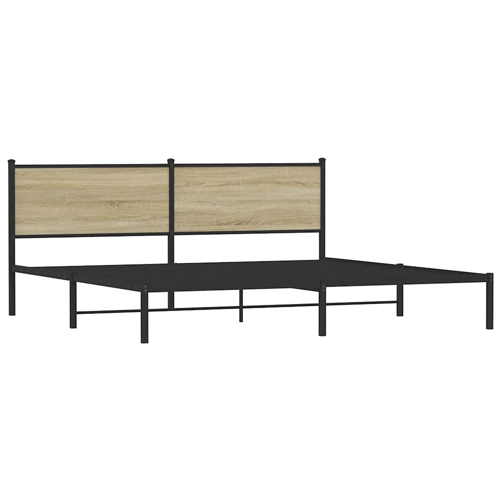 sengeramme uden madras 193x203 cm metal sonoma-eg