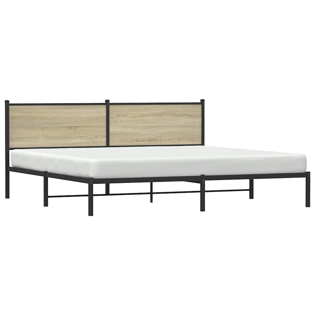 sengeramme uden madras 193x203 cm metal sonoma-eg