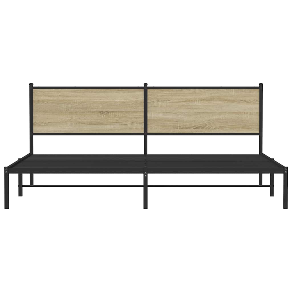 sengeramme uden madras 193x203 cm metal sonoma-eg