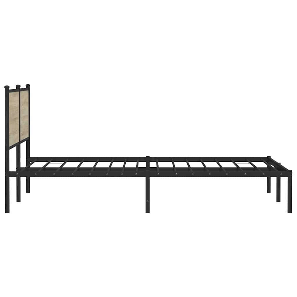 sengeramme uden madras 193x203 cm metal sonoma-eg