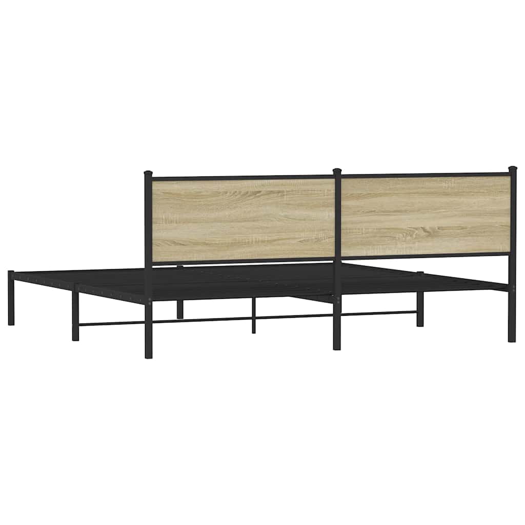 sengeramme uden madras 193x203 cm metal sonoma-eg