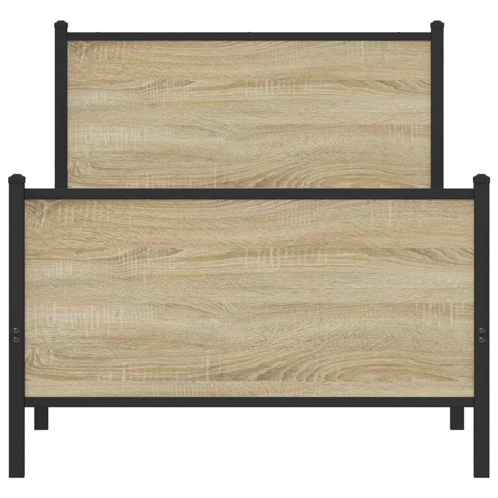 sengeramme uden madras 80x200 cm metal sonoma-eg