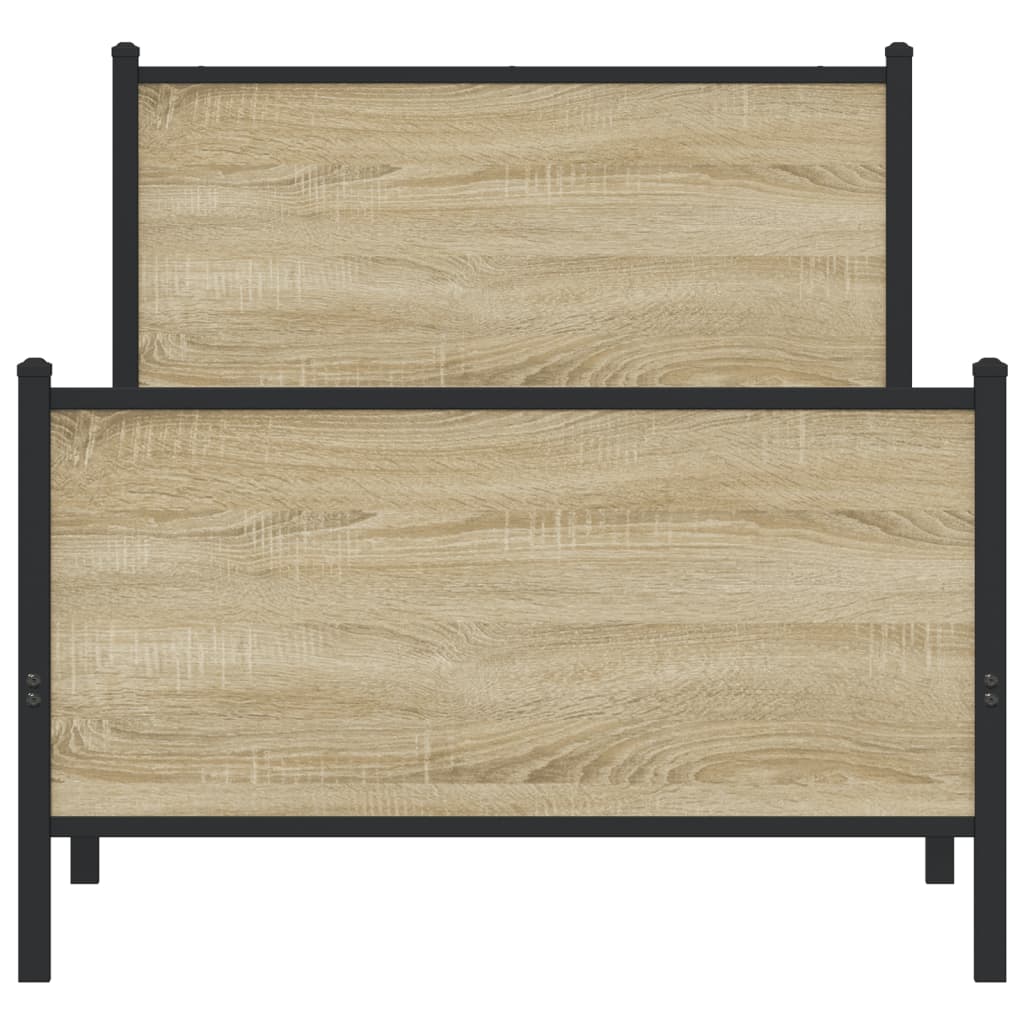 sengeramme uden madras 90x190 cm metal sonoma-eg