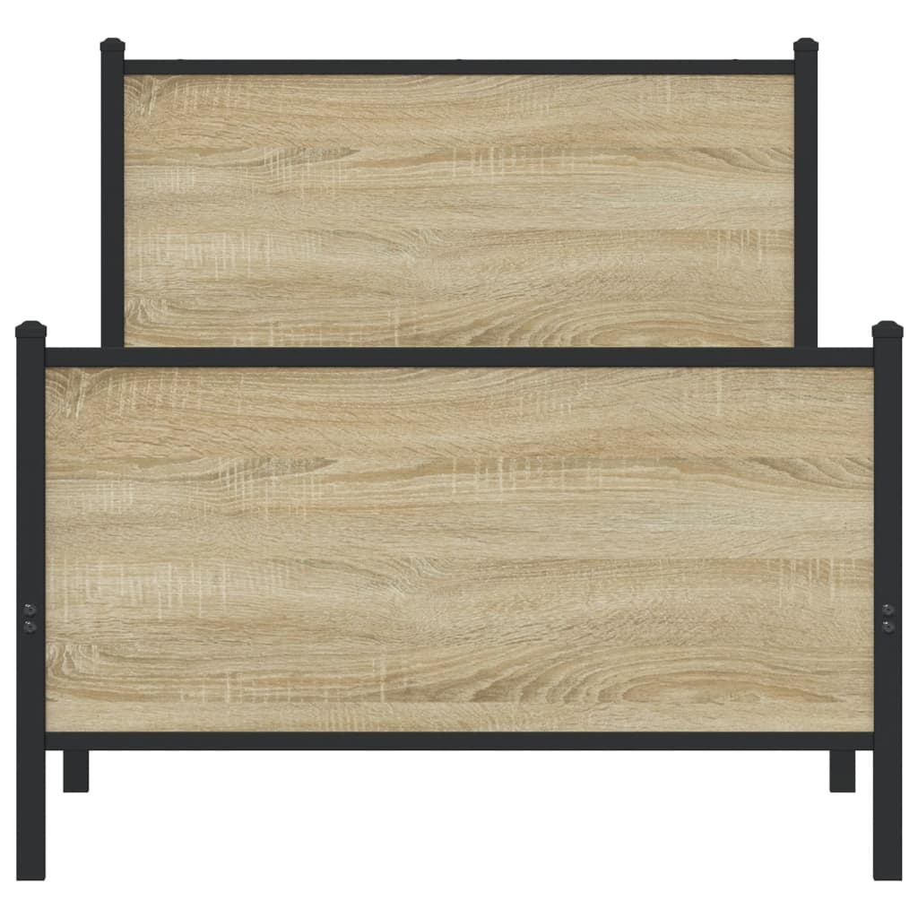sengeramme uden madras 90x200 cm metal sonoma-eg