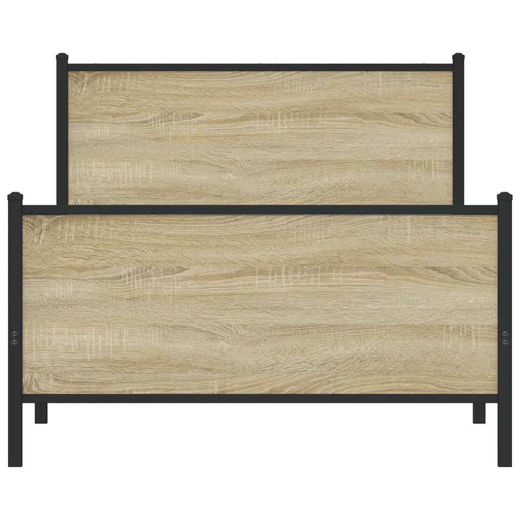 sengeramme uden madras 100x190 cm metal sonoma-eg